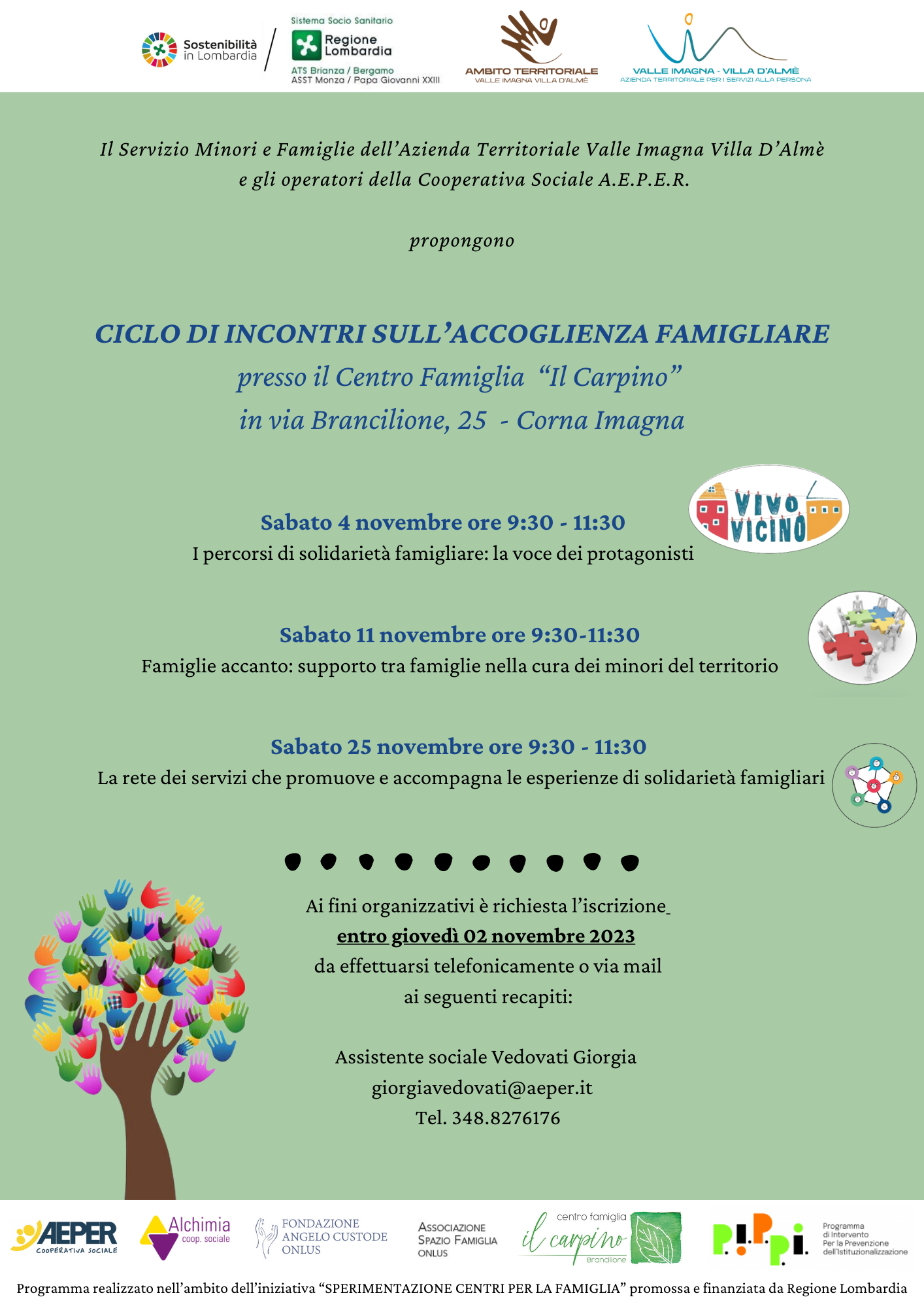 Cicli di incontri accoglienza famigliare A4